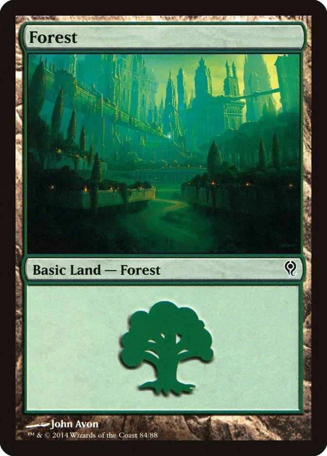 Forest 84 card from Duel Decks: Jace vs. Vraska
