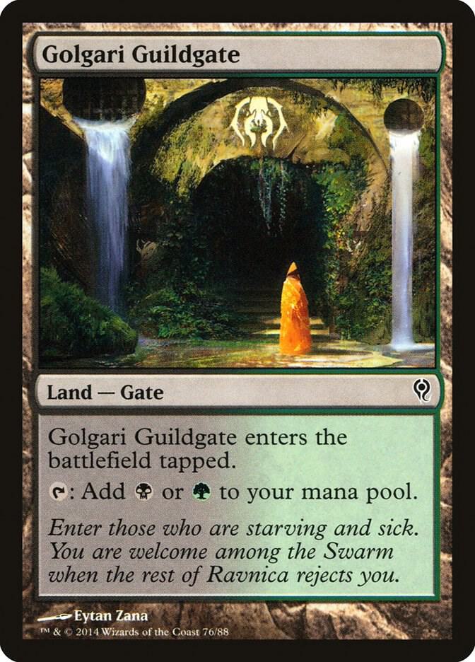 Golgari Guildgate 76 card from Duel Decks: Jace vs. Vraska