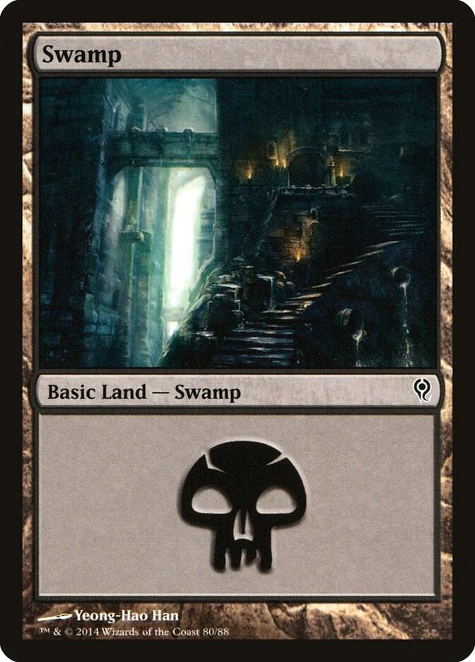 Swamp 80 card from Duel Decks: Jace vs. Vraska