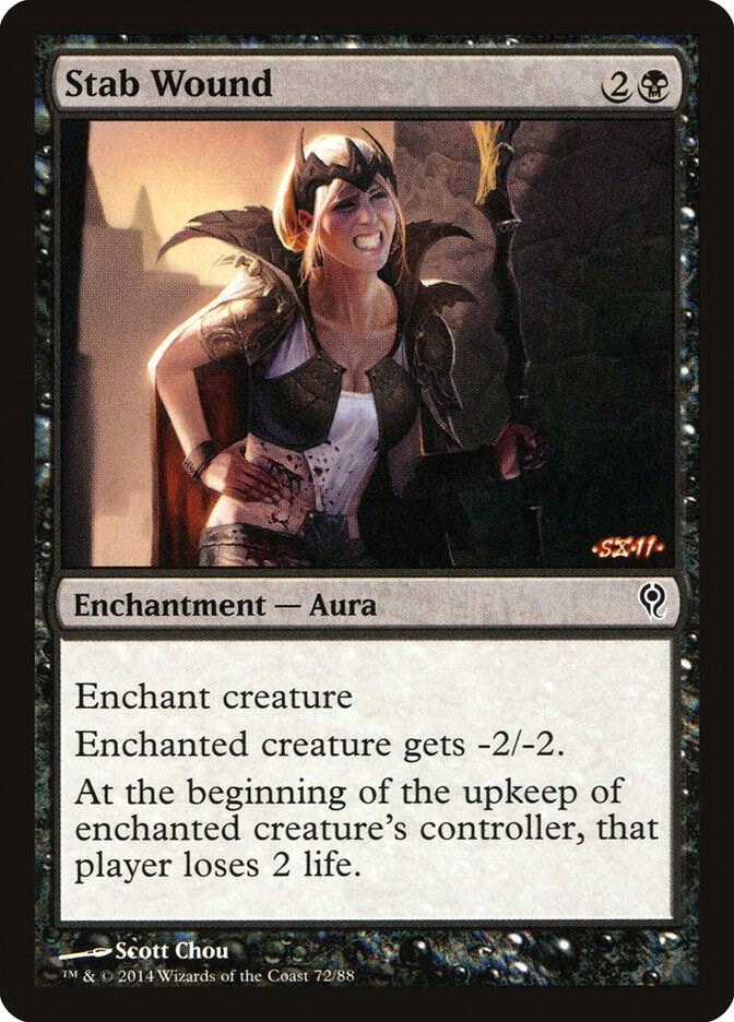 Stab Wound 72 card from Duel Decks: Jace vs. Vraska