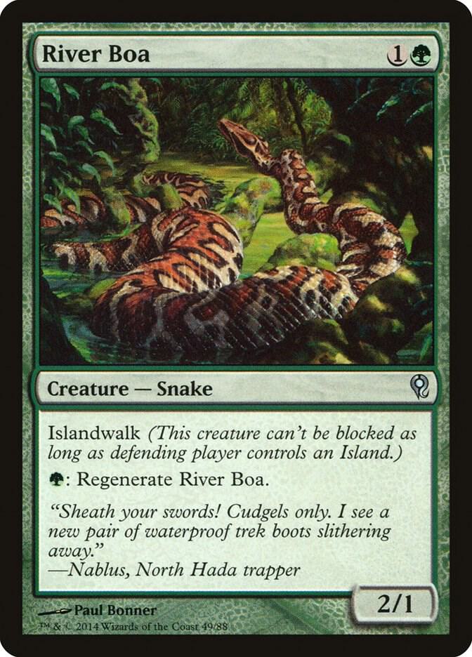 River Boa 49 card from Duel Decks: Jace vs. Vraska