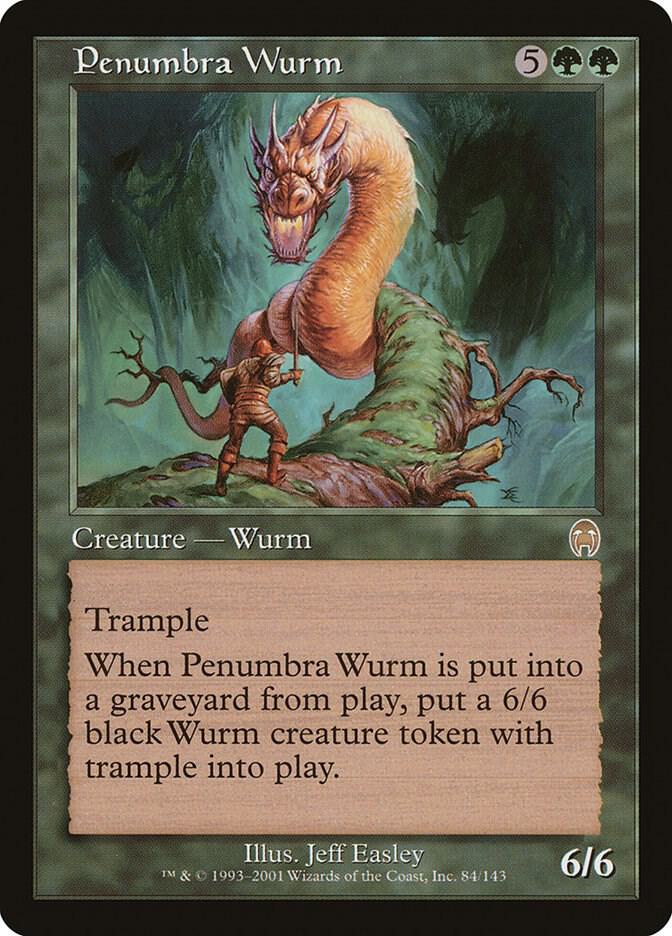 Penumbra Wurm 84 card from Apocalypse
