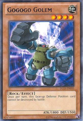 Gogogo Golem (Blue) DL15-EN010 card from Duelist League Promo
