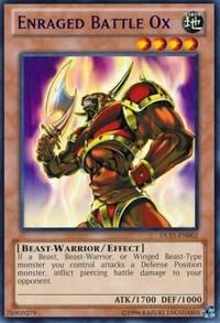 Enraged Battle Ox (Blue) DL15-EN002 card from Duelist League Promo