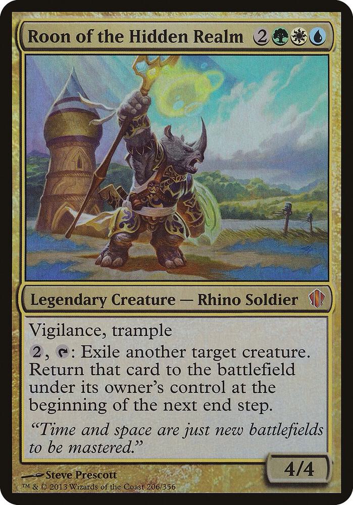 Roon of the Hidden Realm (Commander 2013) 206 card from Oversize Cards
