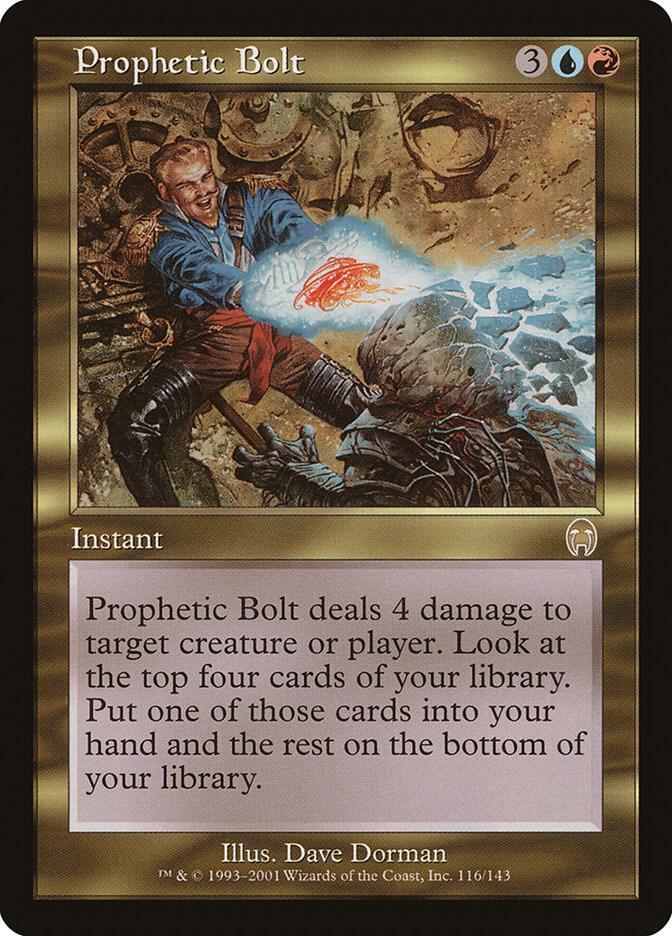 Prophetic Bolt 116 card from Apocalypse