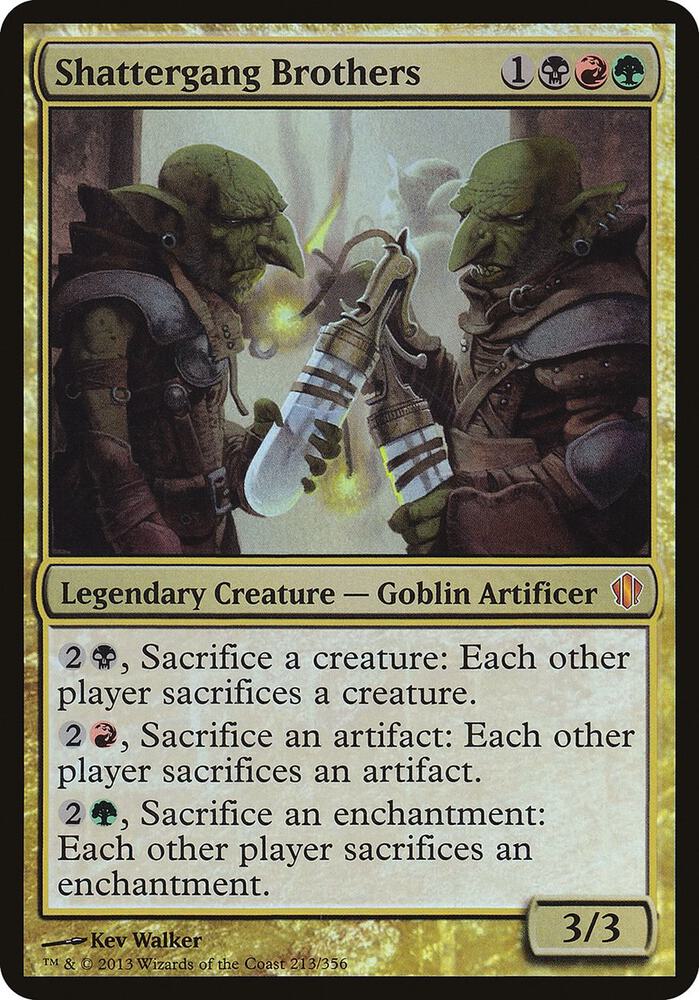 Shattergang Brothers (Commander 2013) 213 card from Oversize Cards