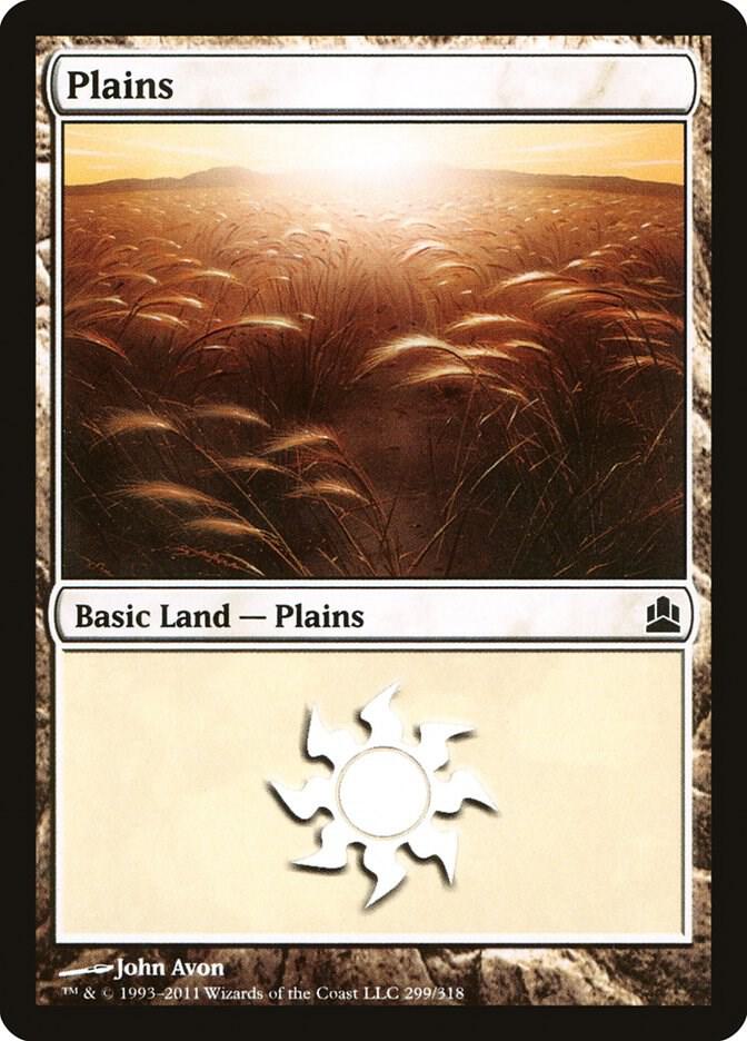 Plains 299 card from Commander