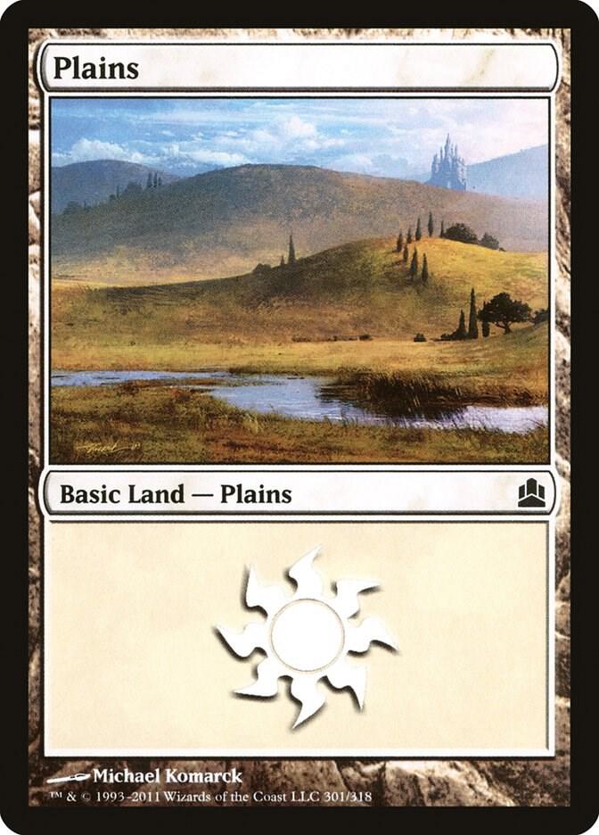 Plains 301 card from Commander
