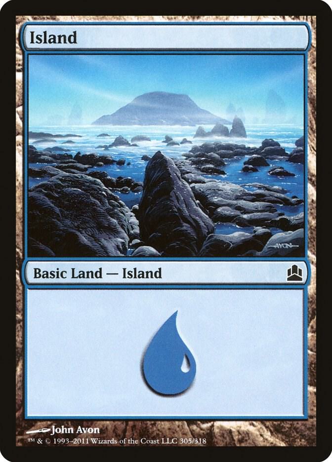 Island 305 card from Commander