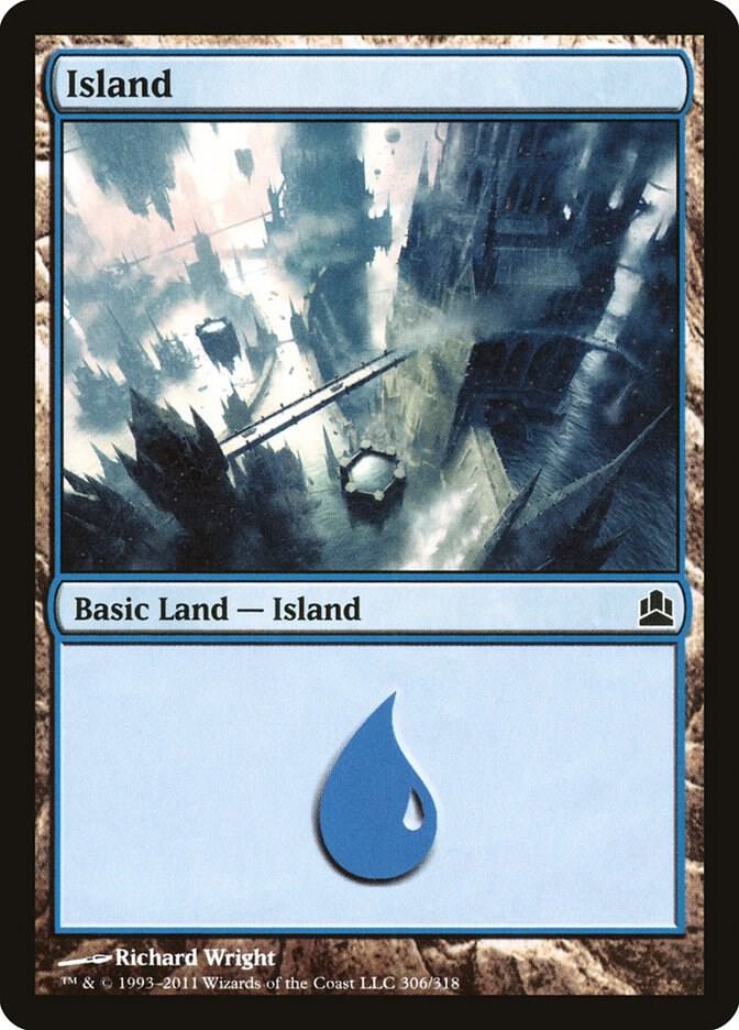 Island 306 card from Commander