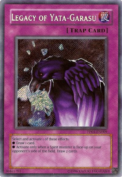 Legacy of Yata-Garasu (Secret Rare) PP01-EN009 card from Premium Pack 1