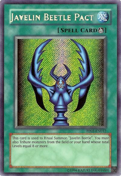 Javelin Beetle Pact (Secret Rare) PP01-EN012 card from Premium Pack 1