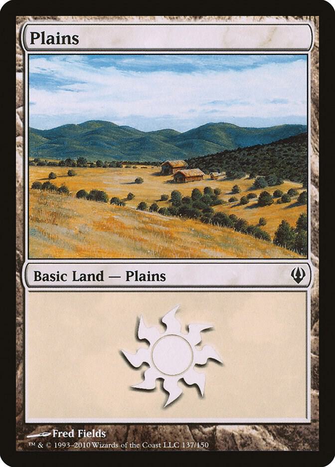 Plains 137 card from Archenemy