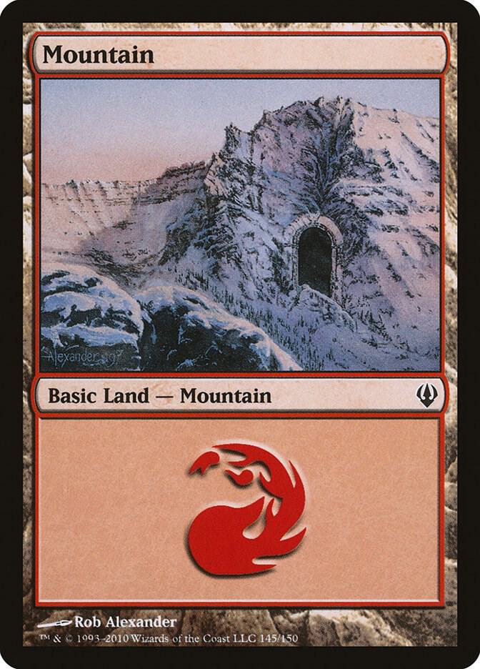 Mountain 145 card from Archenemy