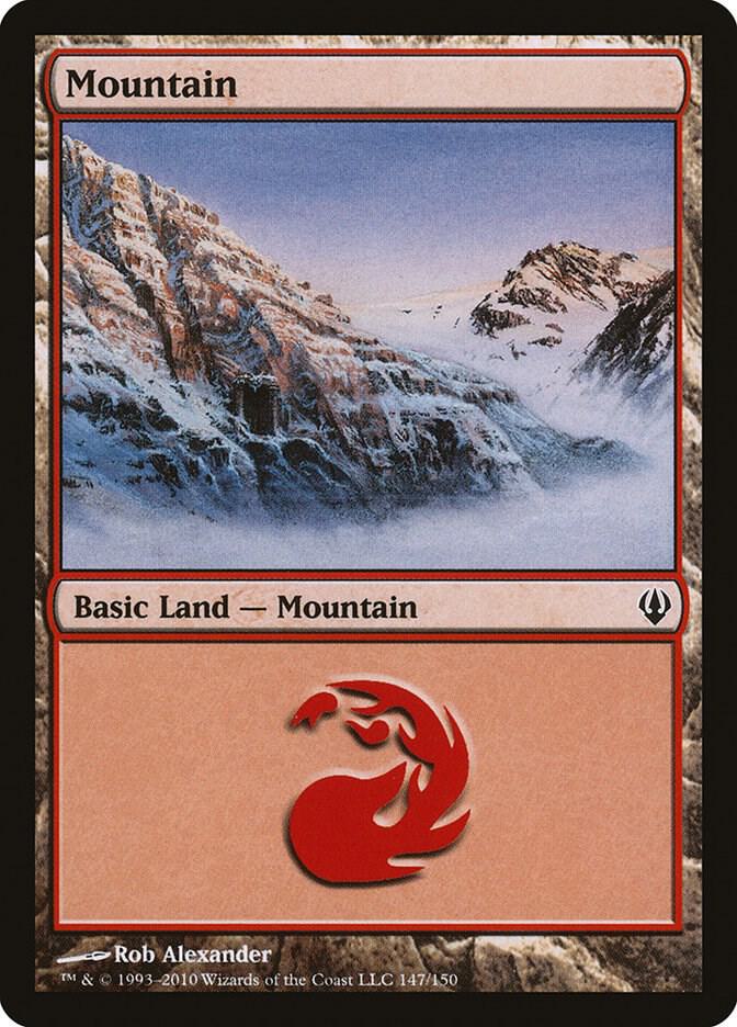 Mountain 147 card from Archenemy