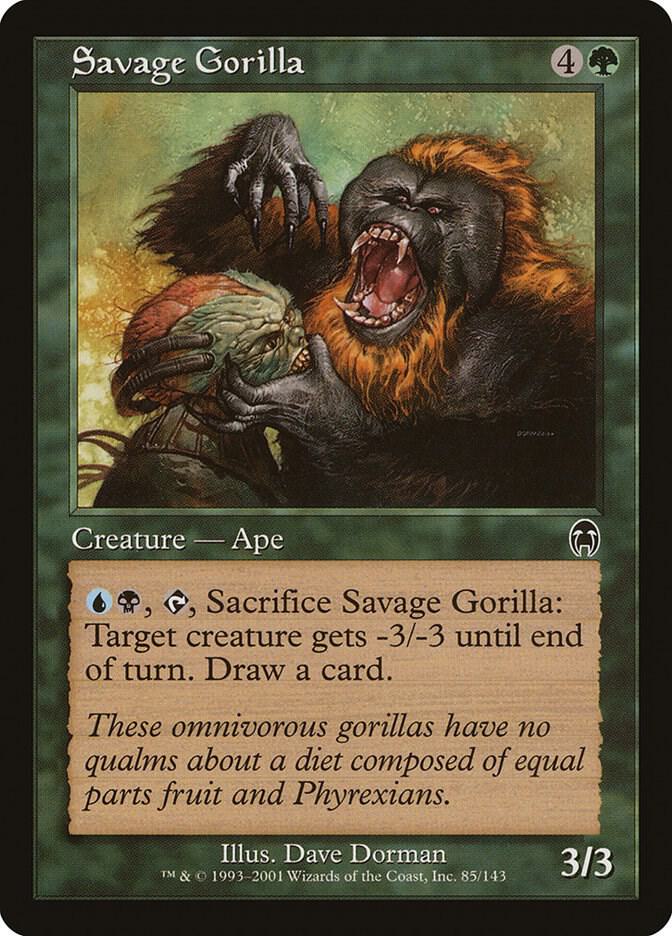 Savage Gorilla 85 card from Apocalypse