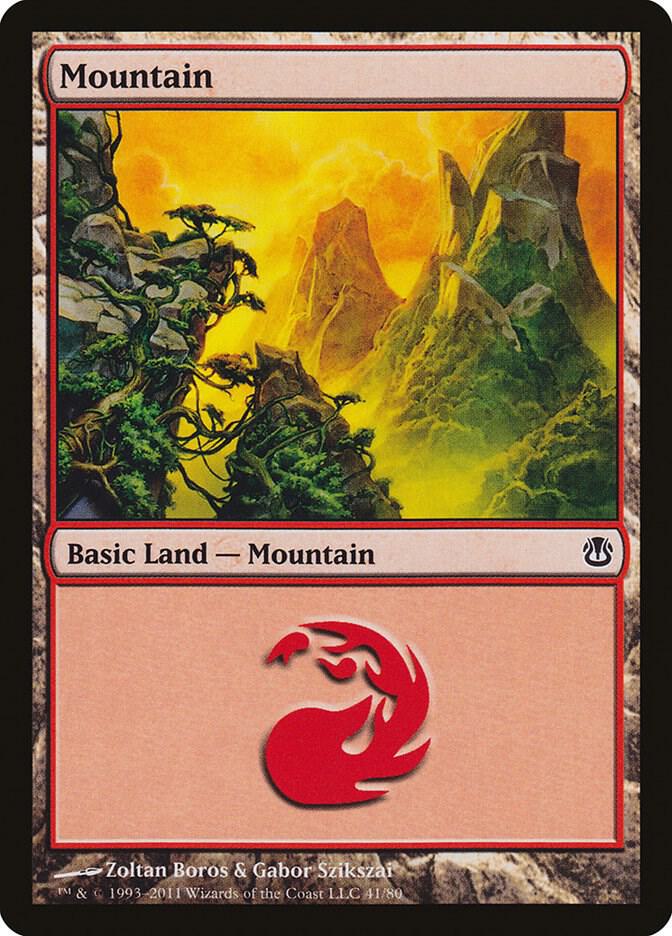 Mountain 41 card from Duel Decks: Ajani vs. Nicol Bolas