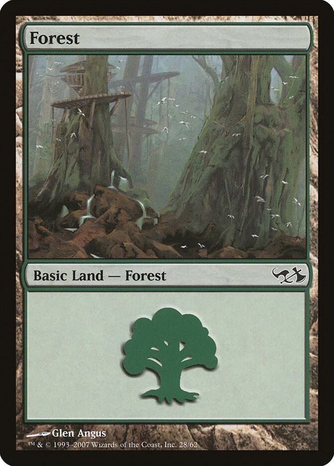 Forest 28 card from Duel Decks: Elves vs. Goblins