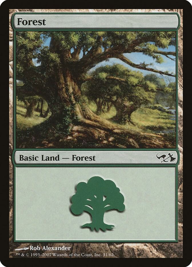Forest 31 card from Duel Decks: Elves vs. Goblins