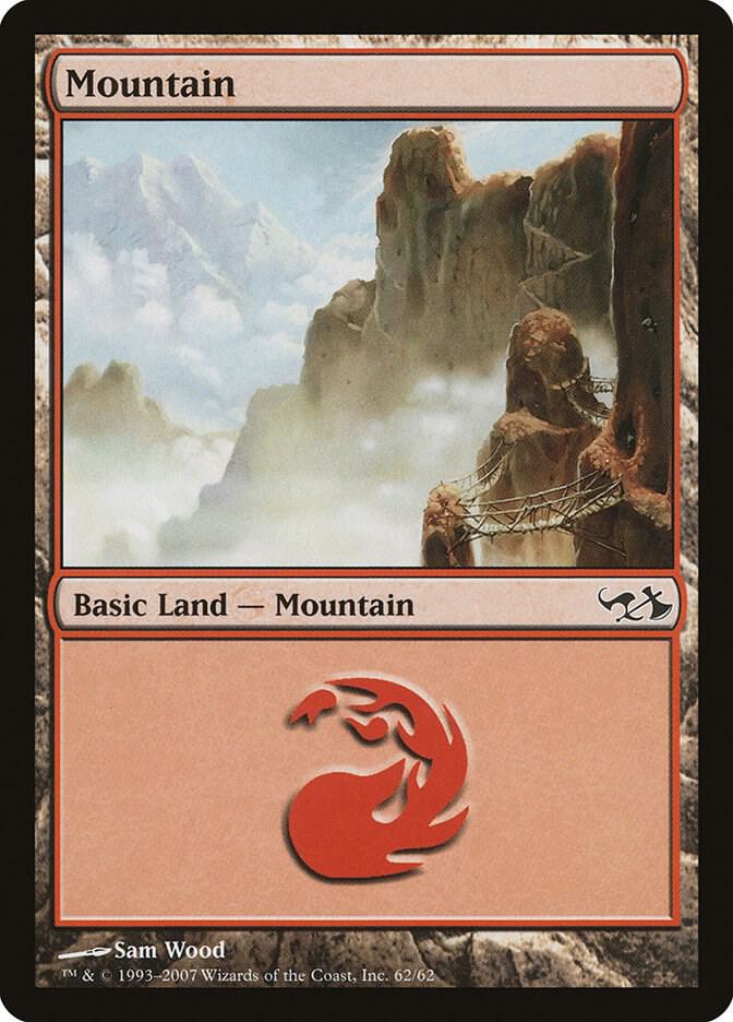Mountain 62 card from Duel Decks: Elves vs. Goblins