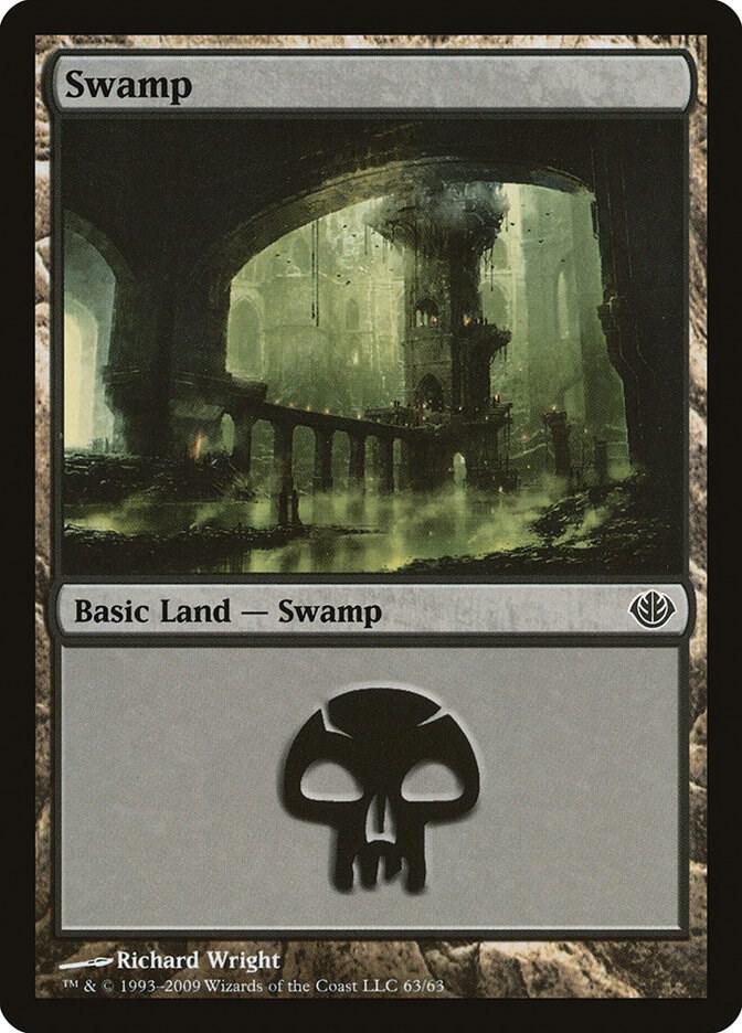 Swamp 63 card from Duel Decks: Garruk vs. Liliana