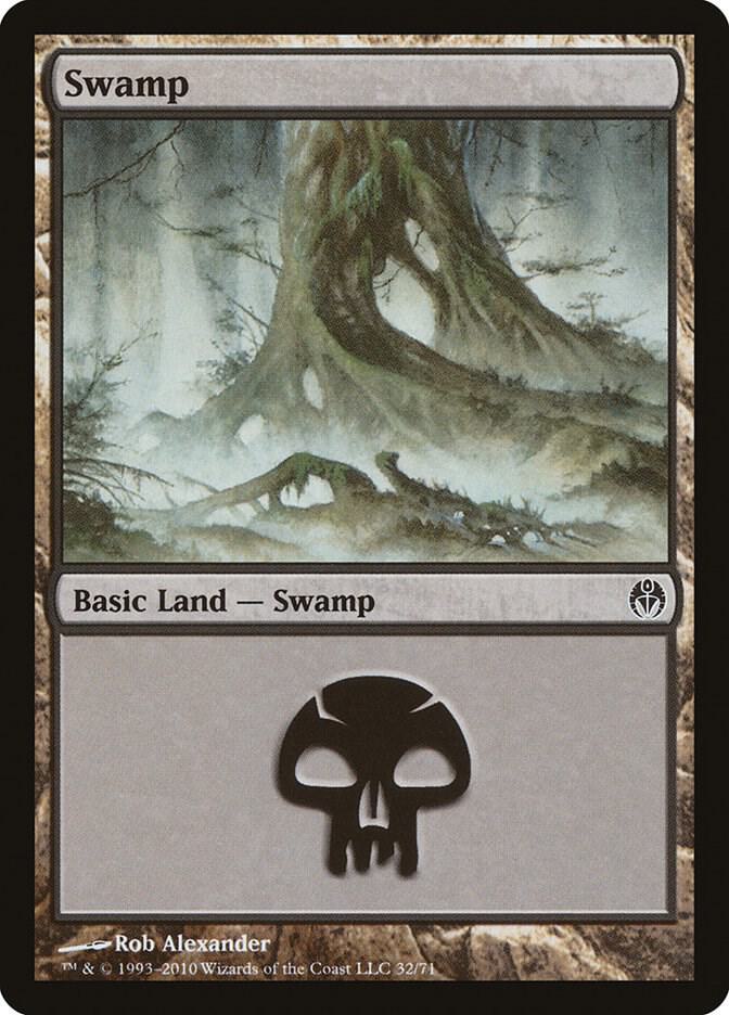 Swamp 32 card from Duel Decks: Phyrexia vs. the Coalition