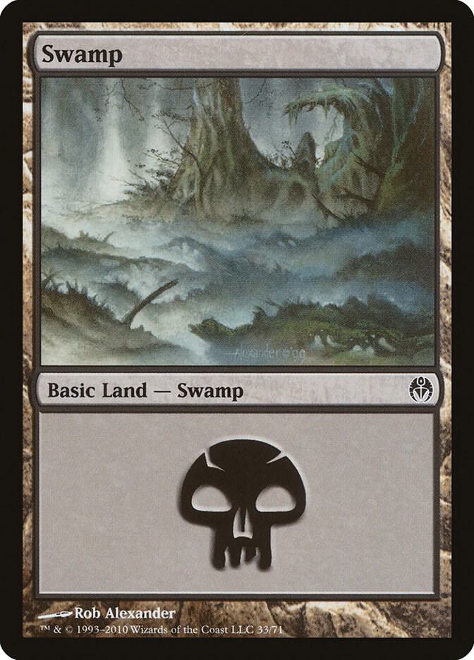 Swamp 33 card from Duel Decks: Phyrexia vs. the Coalition