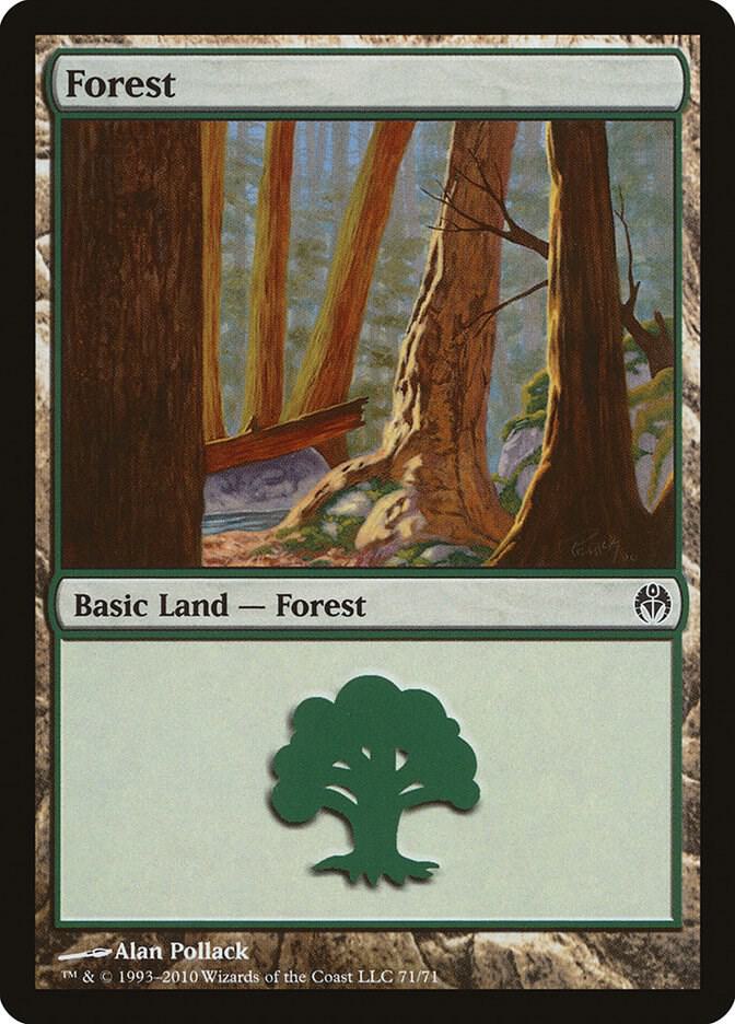 Forest 71 card from Duel Decks: Phyrexia vs. the Coalition