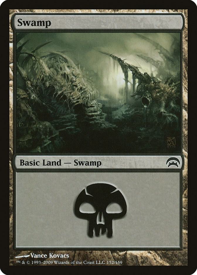 Swamp 152 card from Planechase