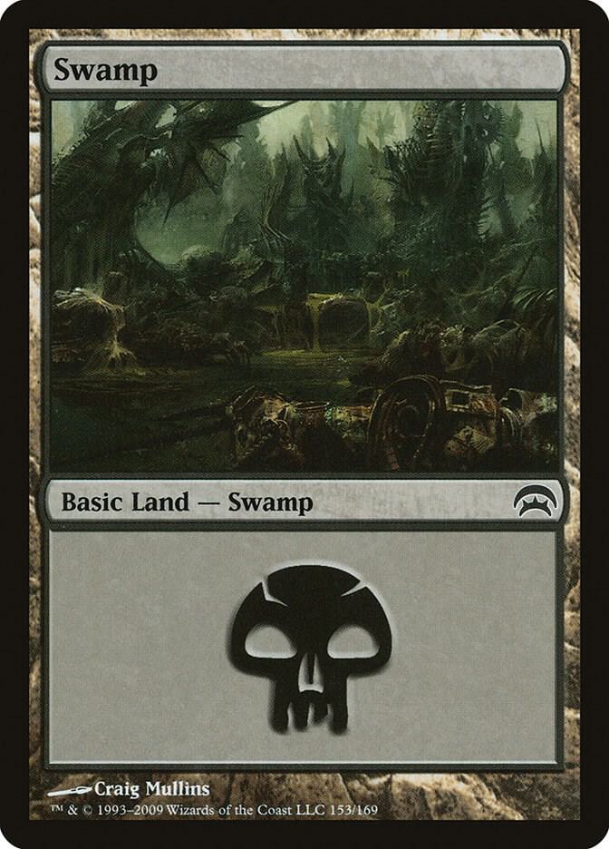 Swamp 153 card from Planechase