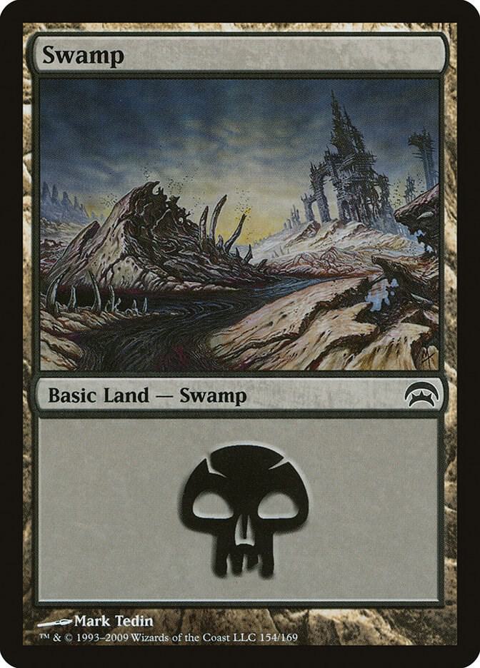 Swamp 154 card from Planechase
