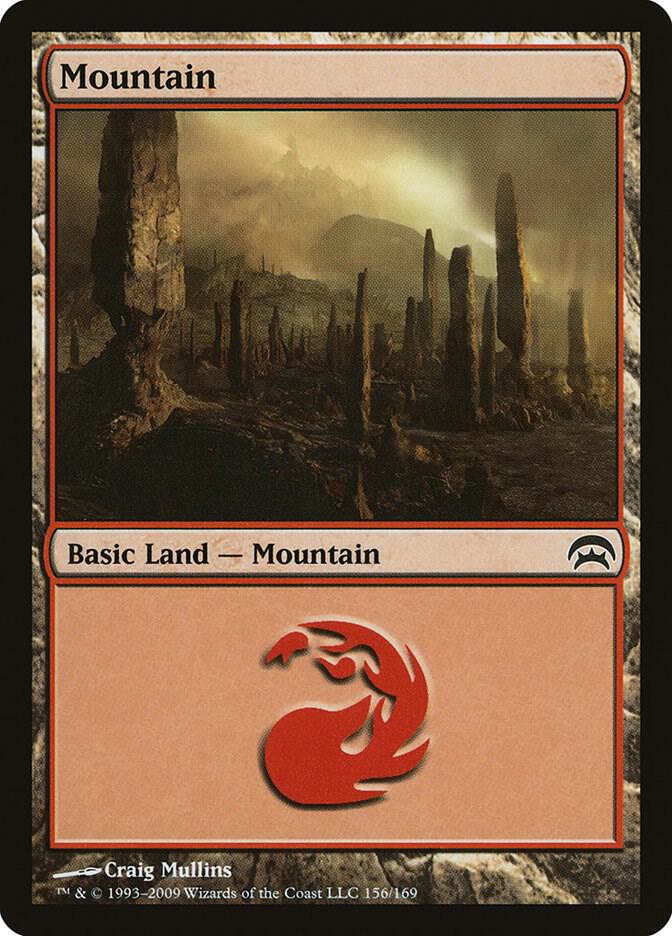 Mountain 156 card from Planechase