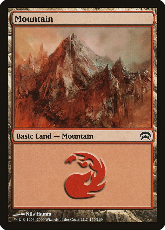 Mountain 159 card from Planechase