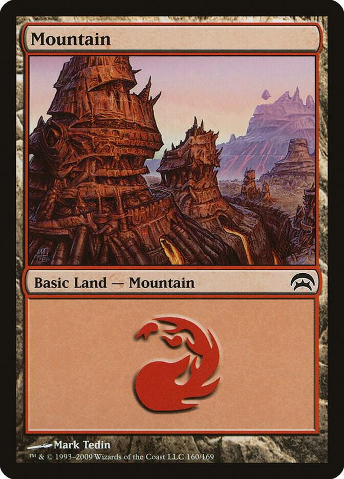 Mountain 160 card from Planechase