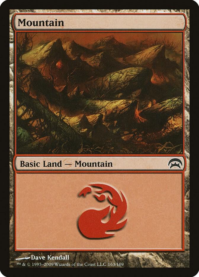 Mountain 163 card from Planechase