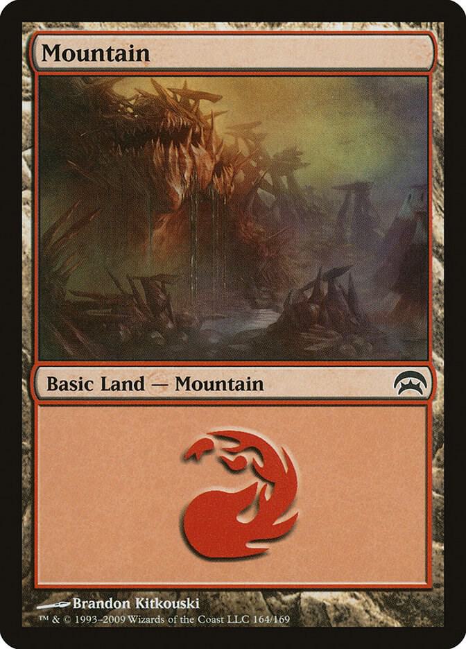Mountain 164 card from Planechase