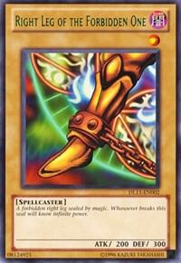 Right Leg of the Forbidden One (Green) DL11-EN002 card from Duelist League Promo