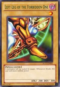 Left Leg of the Forbidden One (Green) DL11-EN003 card from Duelist League Promo