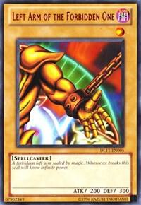 Left Arm of the Forbidden One (Red) DL11-EN005 card from Duelist League Promo