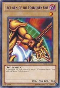 Left Arm of the Forbidden One (Blue) DL11-EN005 card from Duelist League Promo