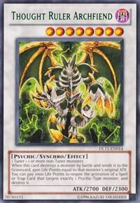 Thought Ruler Archfiend (Green) DL11-EN014 card from Duelist League Promo
