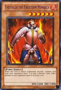 Thestalos the Firestorm Monarch (Purple) DL12-EN007 card from Duelist League Promo