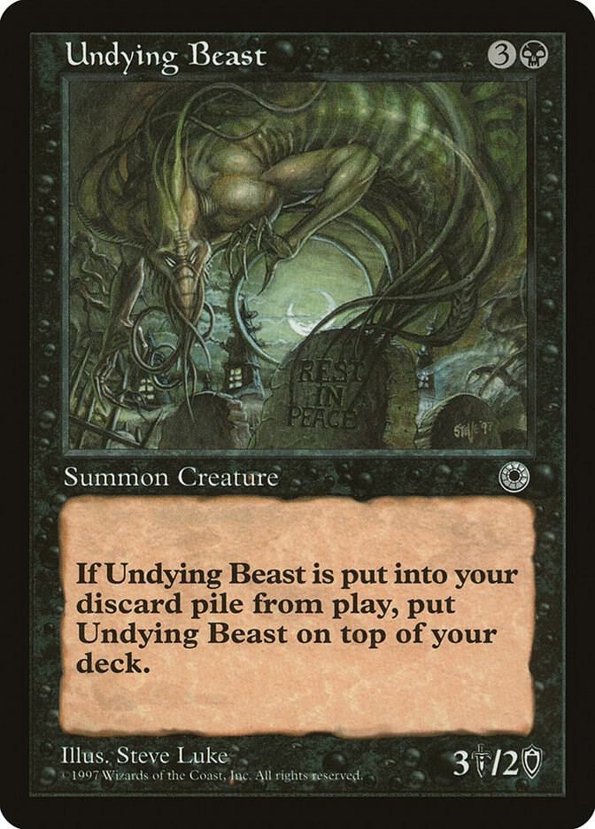 Undying Beast card from Portal