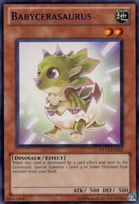 Babycerasaurus (Blue) DL13-EN012 card from Duelist League Promo