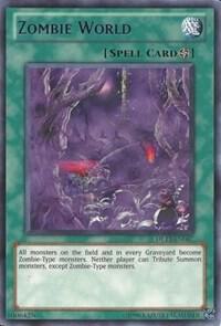 Zombie World (Blue) DL13-EN017 card from Duelist League Promo