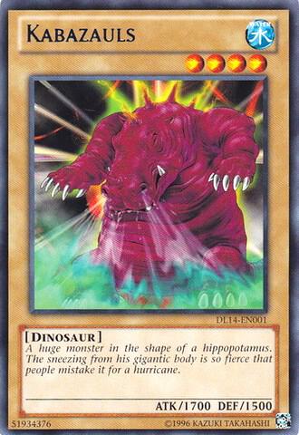 Kabazauls (Blue) DL14-EN001 card from Duelist League Promo