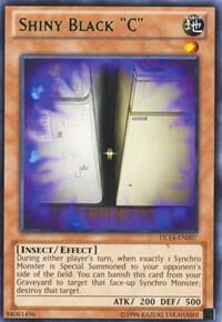 Shiny Black "C" (Green) DL14-EN007 card from Duelist League Promo