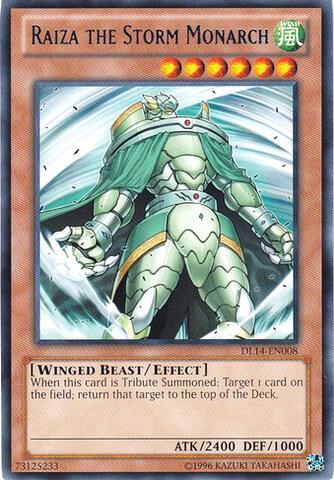 Raiza the Storm Monarch (Blue) DL14-EN008 card from Duelist League Promo