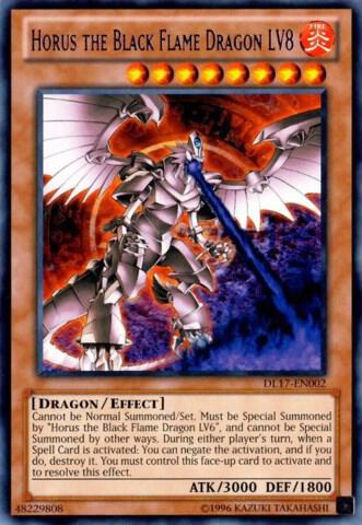 Horus the Black Flame Dragon LV8 (Purple) DL17-EN002 card from Duelist League Promo